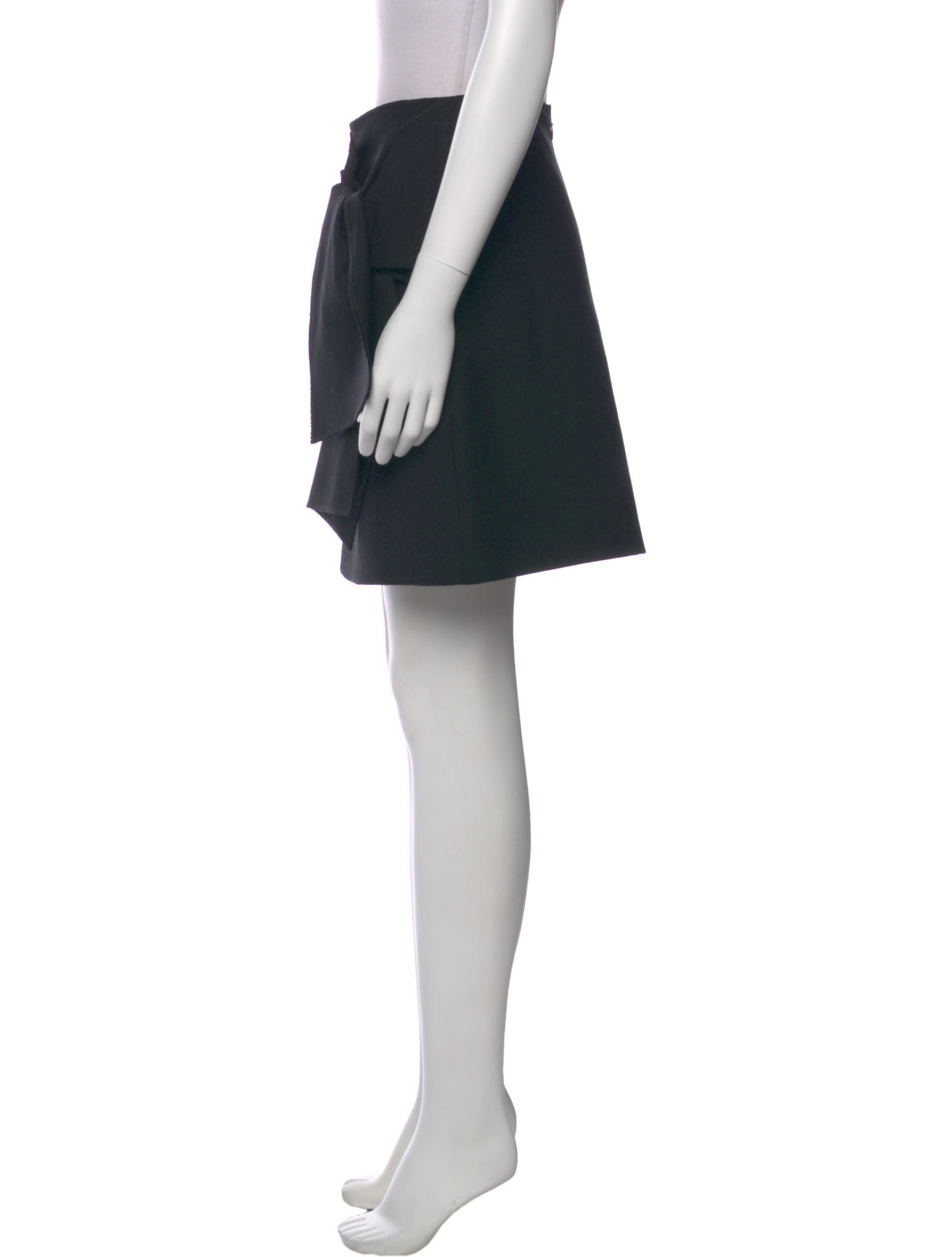 Victoria Beckham Ruffle Embellishment Mini Skirt