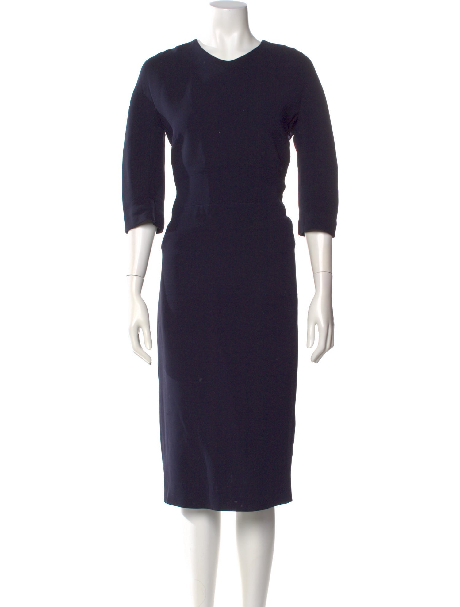 Victoria Beckham Silk Midi Length Dress