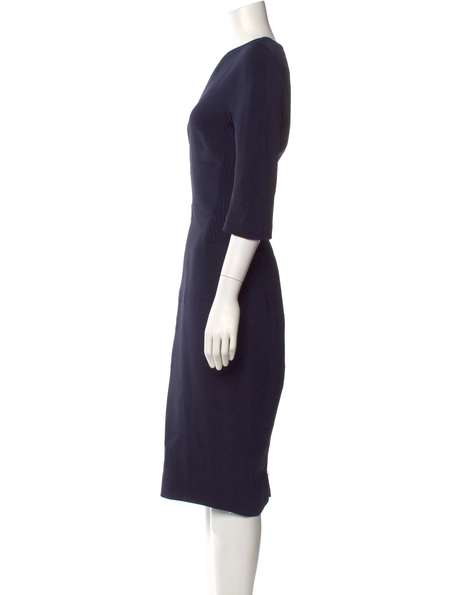 Victoria Beckham Silk Midi Length Dress