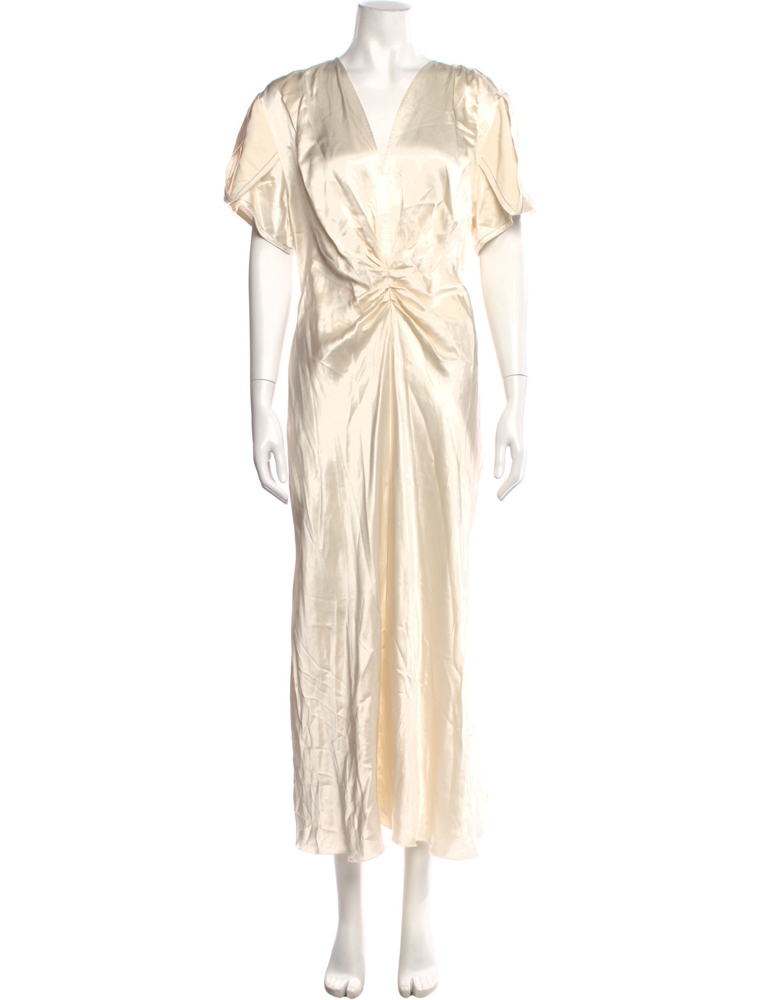 Victoria Beckham V-Neck Midi Length Dress w/ Tags