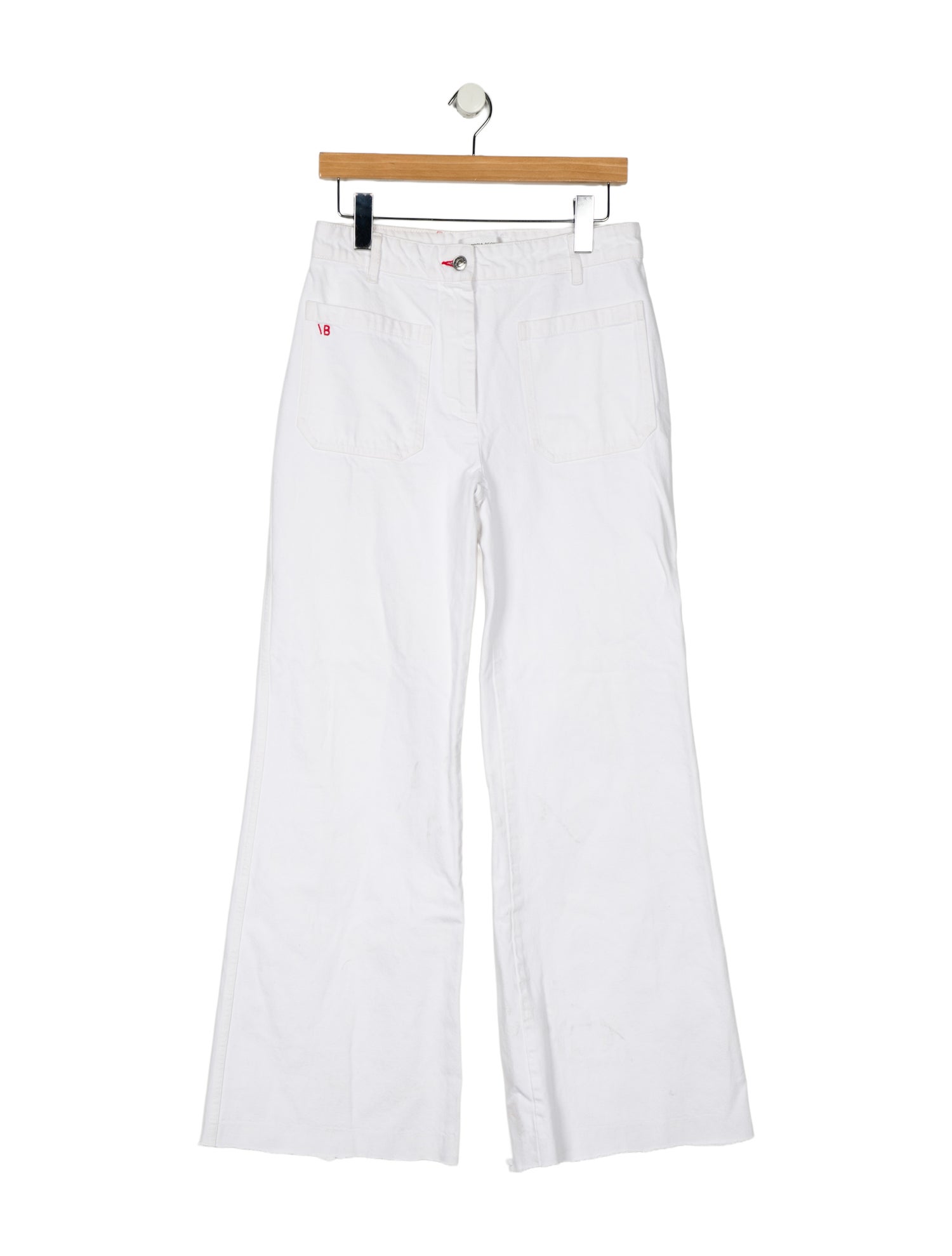 Victoria Beckham Mid-Rise Wide Leg Jeans