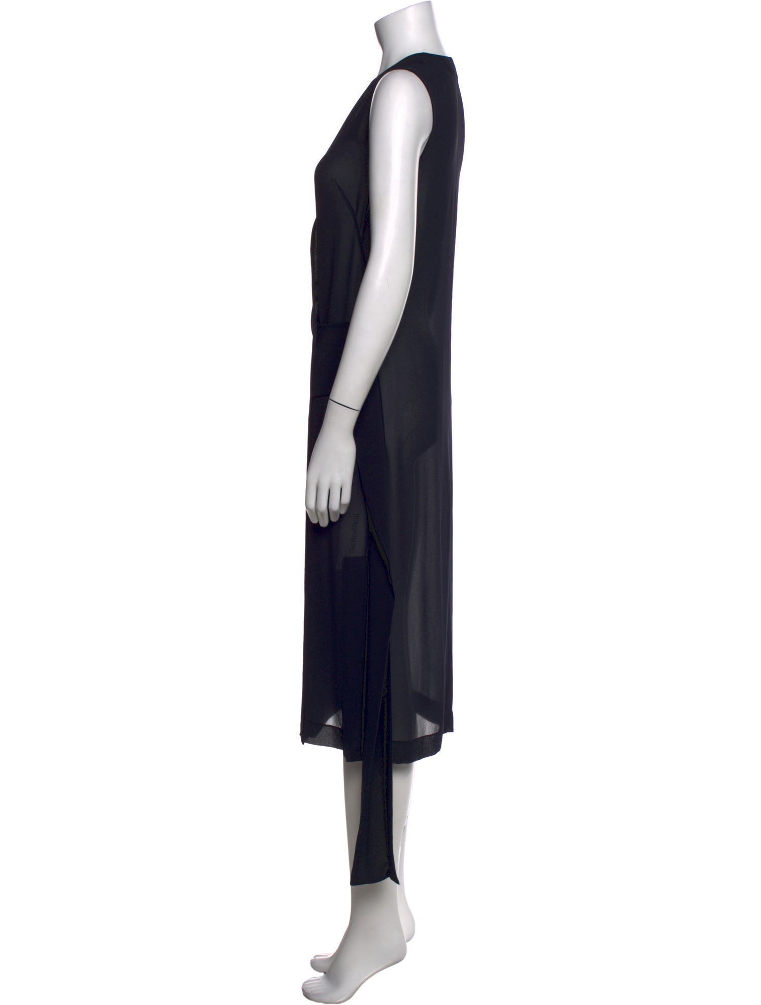 Victoria Beckham V-Neck Midi Length Dress