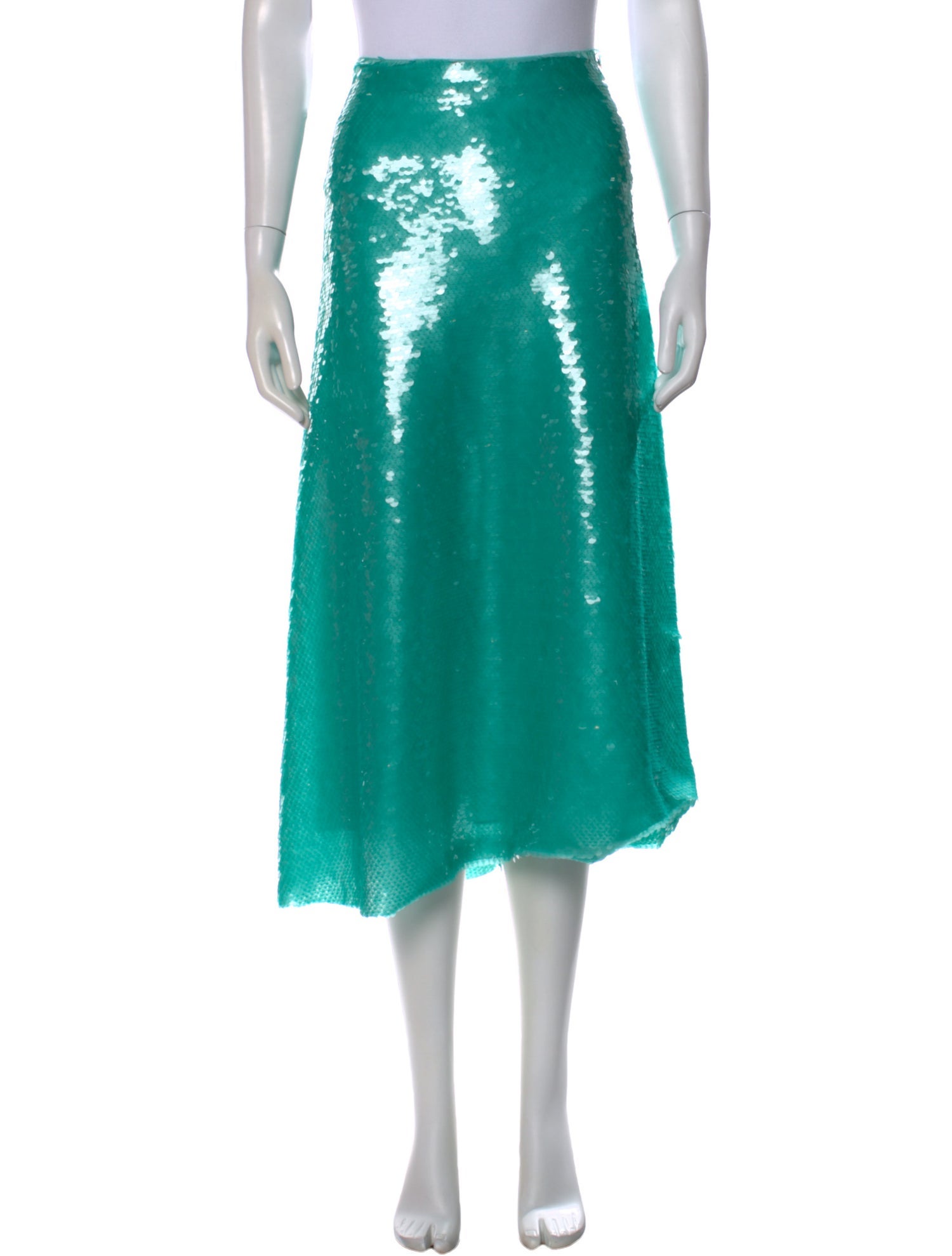 Victoria Beckham Patterned Midi Length Skirt