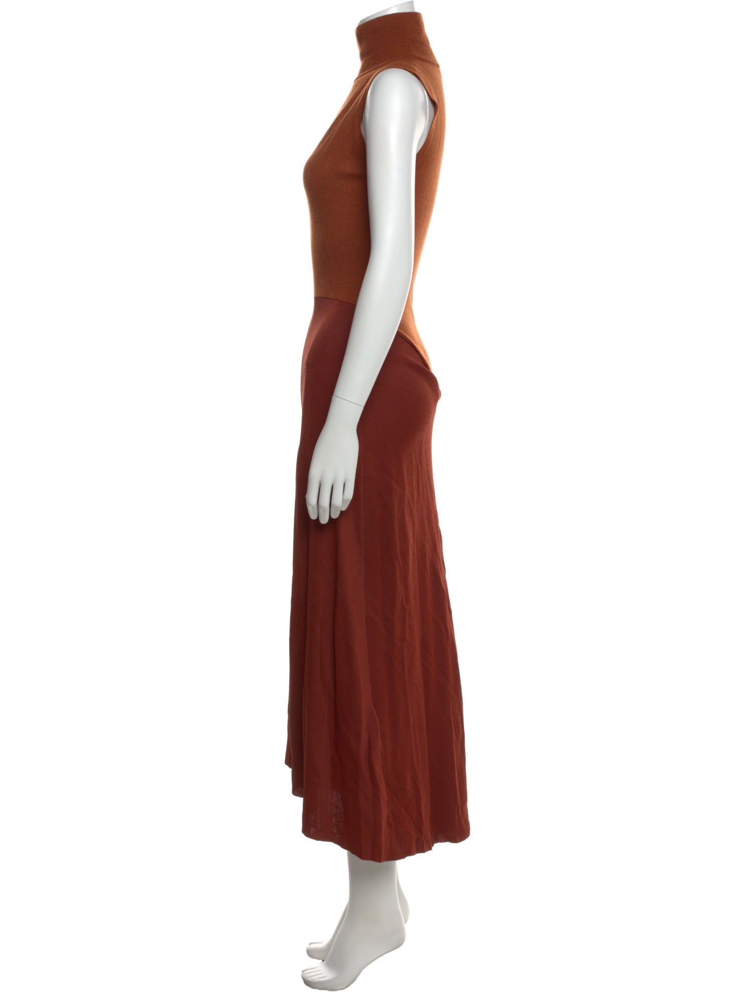 victoria beckham brown dress Victoria Beckham VB Body Fitted Square Neck Dress in Brown 12 UK size