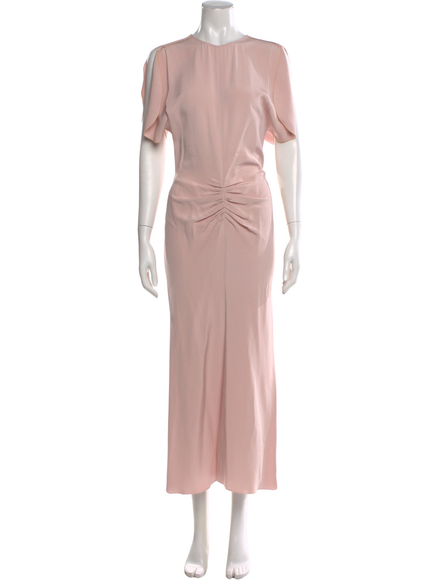 victoria beckham pink dress Gathered T-Shirt Midi Dress, Pink, Women's, 8, Casual & Work Dresses Shirtdresses Button-Down Shirt Dresses True to size Victoria Beckham 2019 Spring Summer