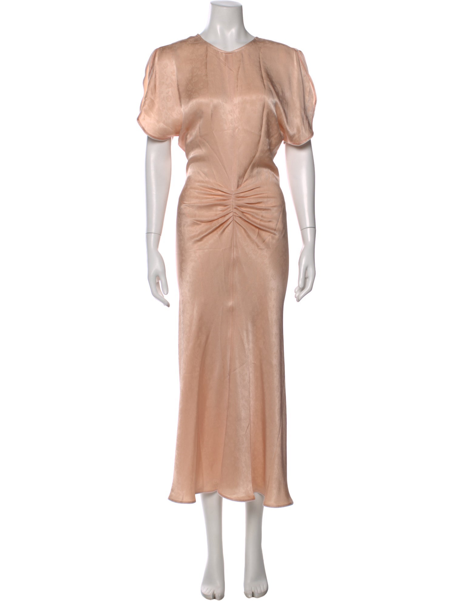 Victoria Beckham Satin Long Dress