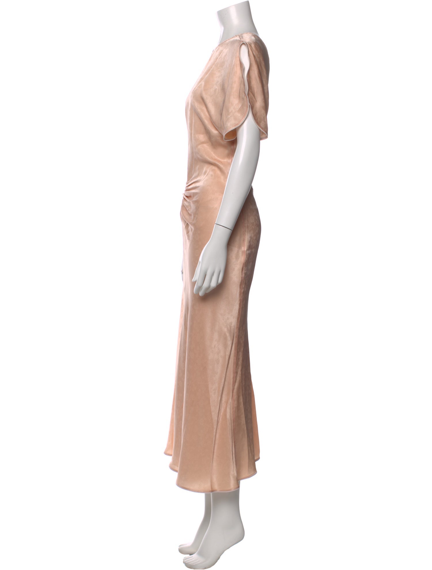 Victoria Beckham Satin Long Dress