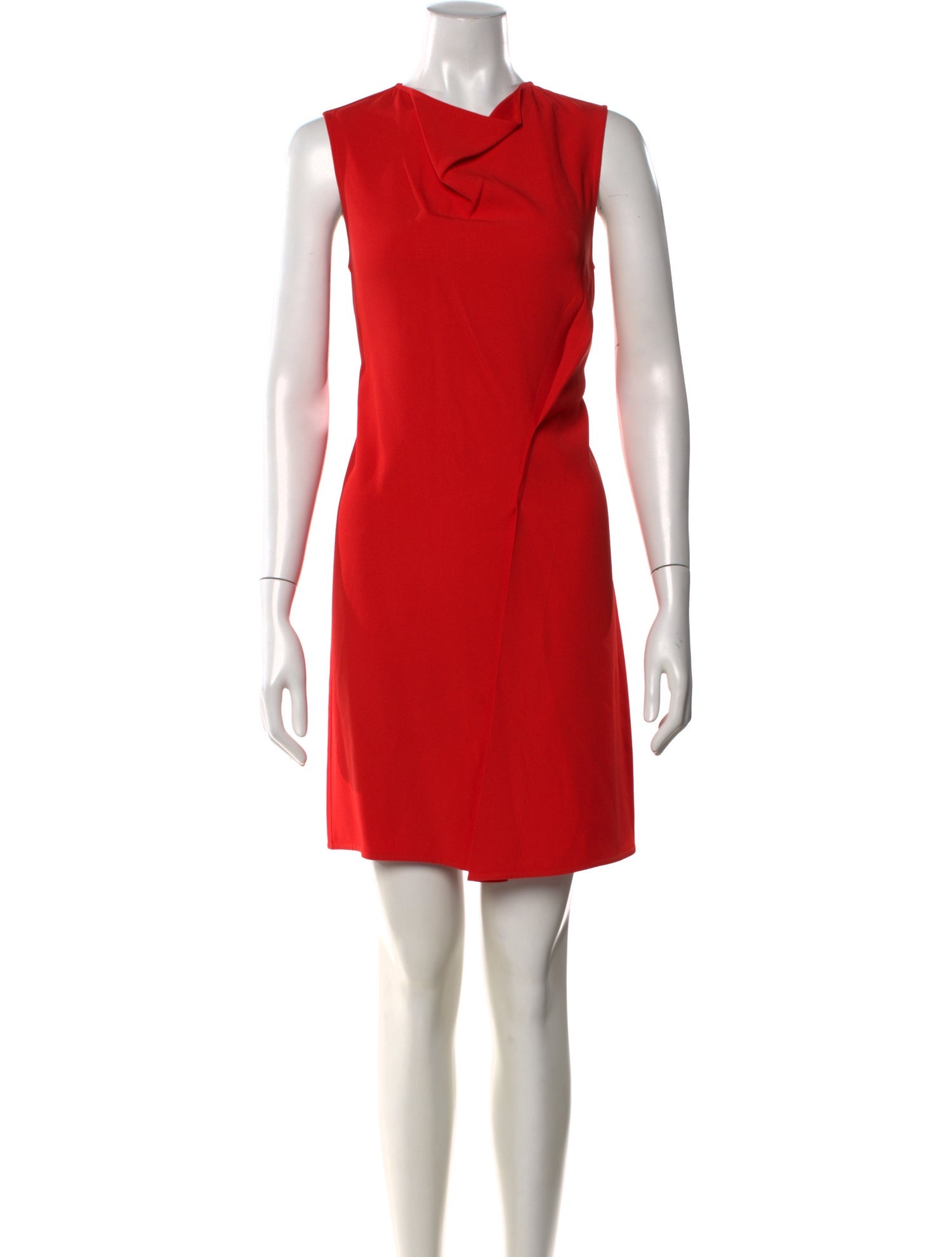 red dresses for graduation Strapless Red Ruffle Prom Dresses, Red Ruffle Strapless Formal Graduation Dress with Leg Slit, US 12 / Custom Color / No Rush