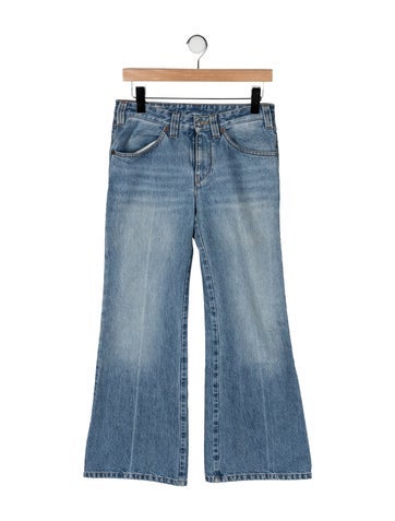 Pre-owned Victoria Beckham Mid-rise Flared Jeans In Blue