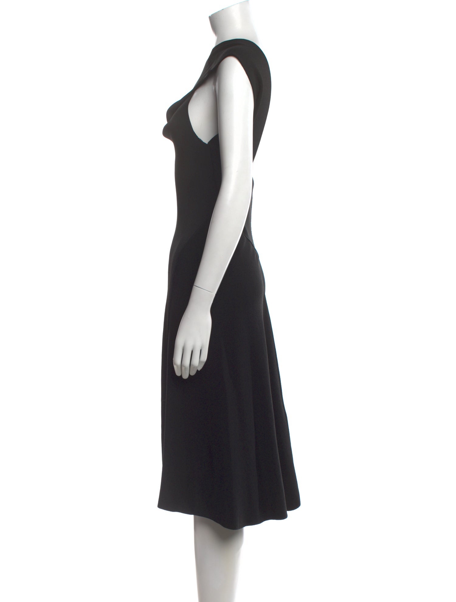 Victoria Beckham Asymmetrical Midi Length Dress