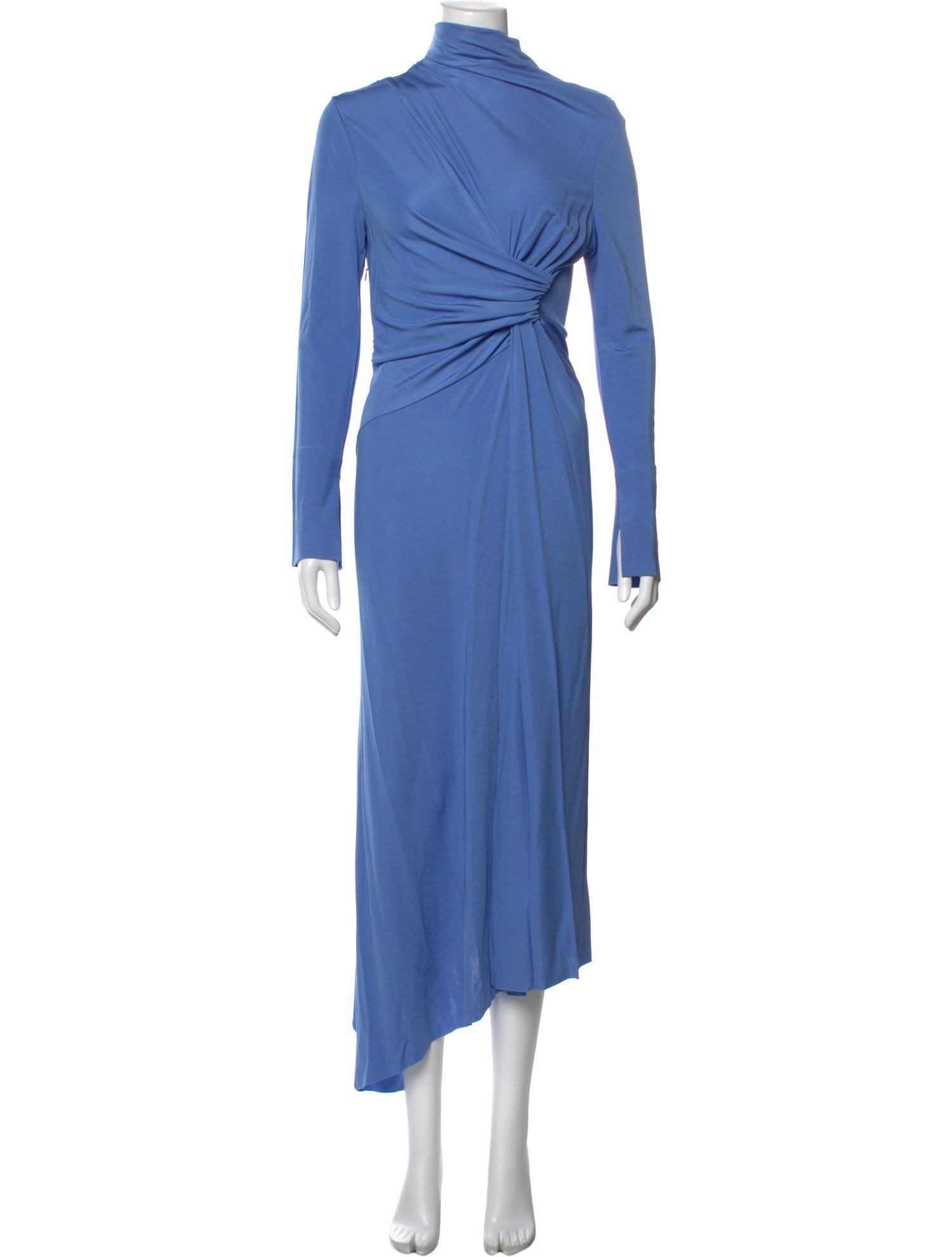 victoria beckham blue dress Midi Victoria cami dresses are a house signature and the Cut Victoria Beckham Asymmetric Draped High