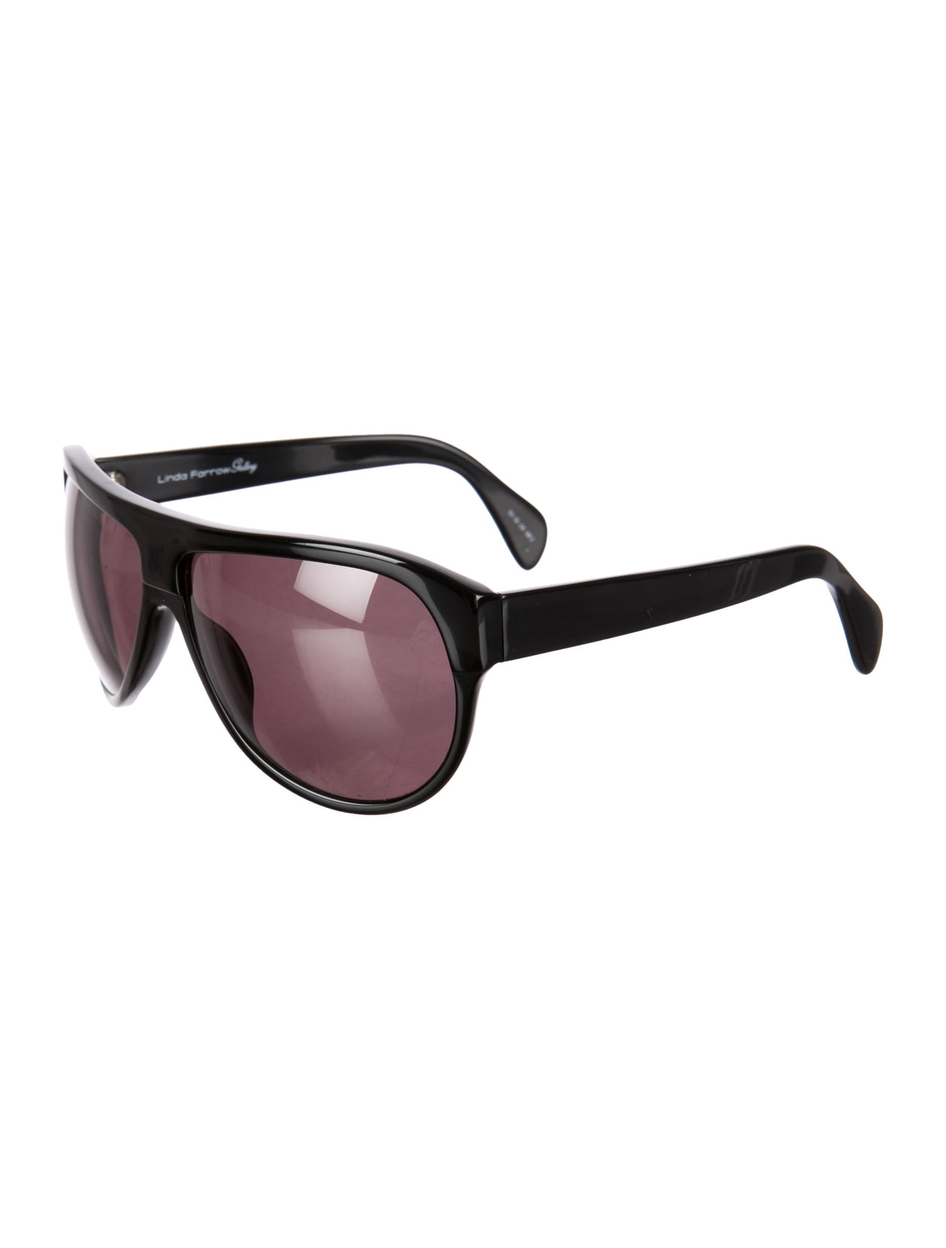 Linda Farrow Sunglasses by Veronique Branquinho Veronique Branquinho Sunglasses Black main image 4
