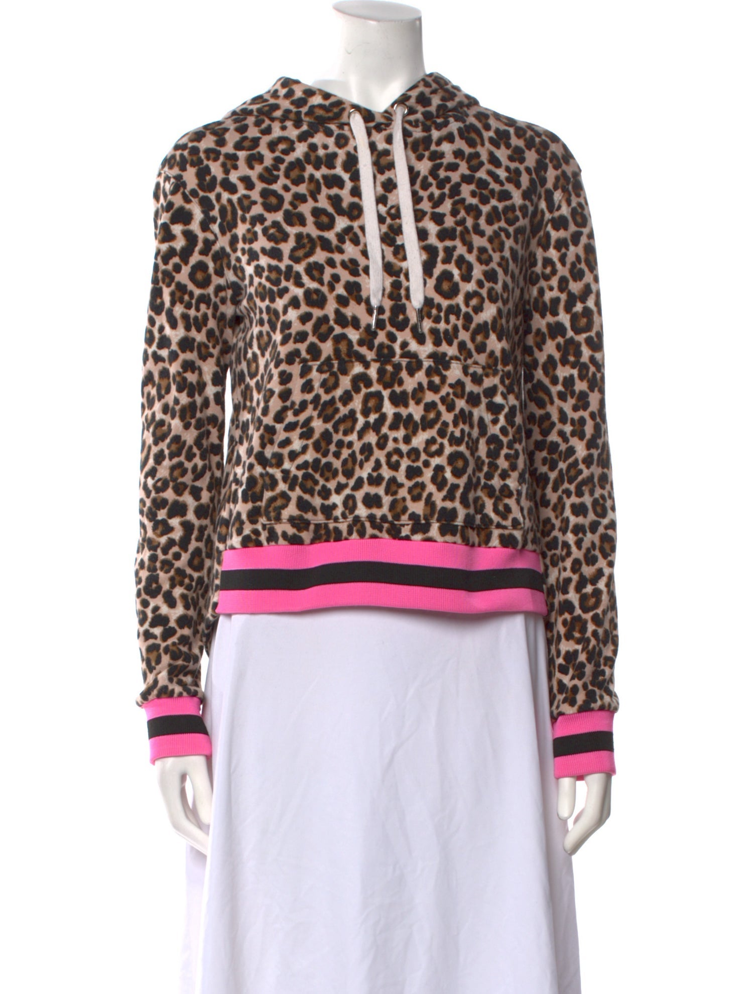 Veronica Beard x Bandier Animal Print V-Neck Sweatshirt