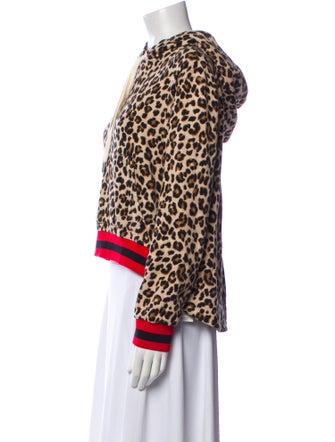 Veronica Beard x Bandier Animal Print V-Neck Sweatshirt