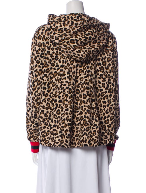 Veronica Beard x Bandier Animal Print V-Neck Sweatshirt