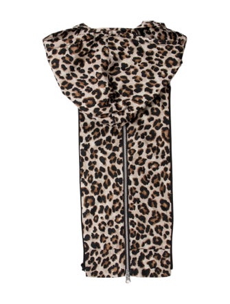 Veronica Beard x Bandier Animal Print Cowl Neck Tunic