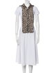 Veronica Beard x Bandier Animal Print Cowl Neck Tunic