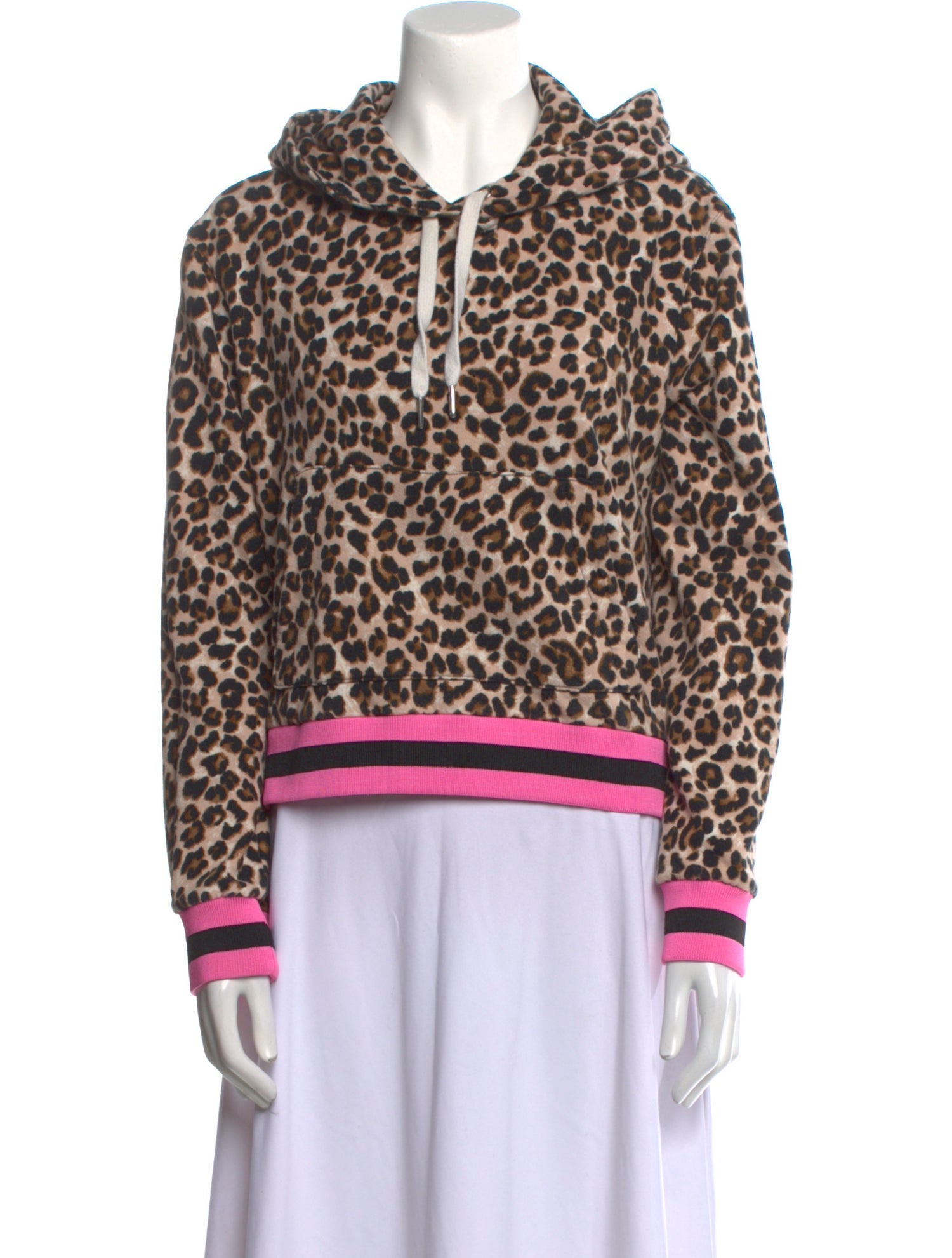 Veronica Beard x Bandier Animal Print Mock Neck Sweatshirt