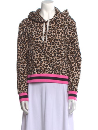 Veronica Beard x Bandier Animal Print Mock Neck Sweatshirt