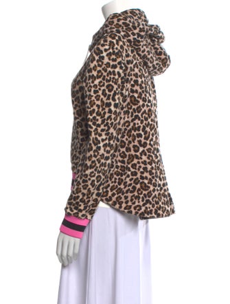 Veronica Beard x Bandier Animal Print Mock Neck Sweatshirt