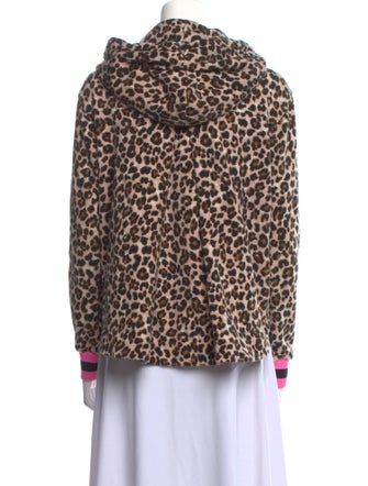 Veronica Beard x Bandier Animal Print Mock Neck Sweatshirt