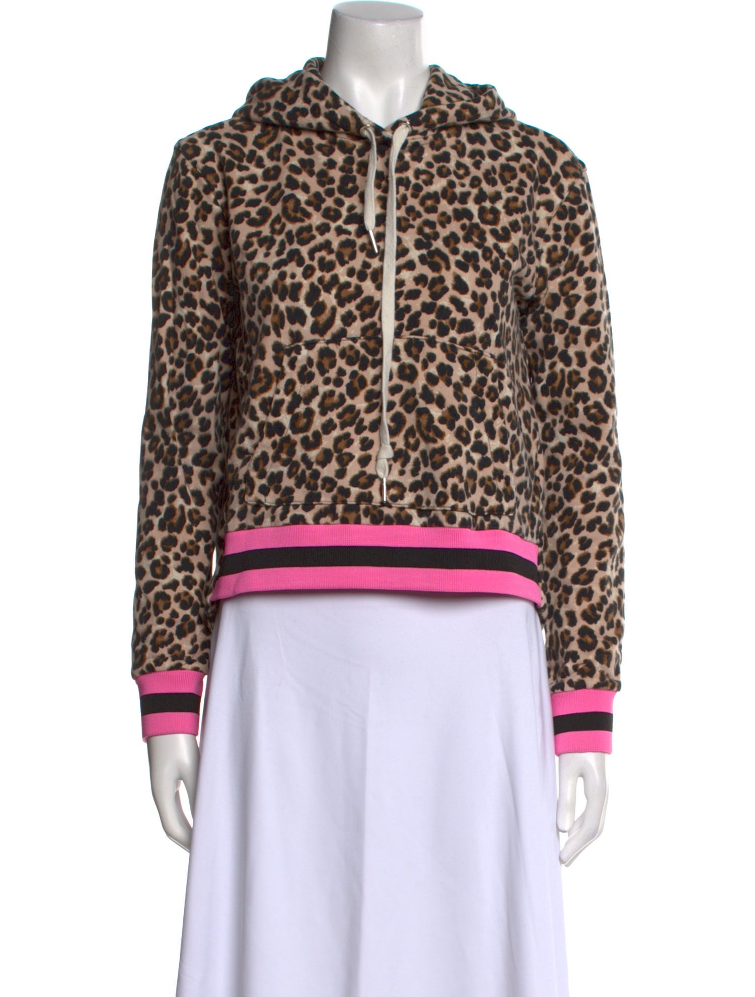 Veronica Beard x Bandier Animal Print Crew Neck Sweatshirt