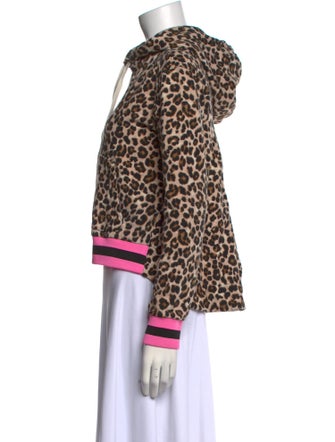 Veronica Beard x Bandier Animal Print Crew Neck Sweatshirt