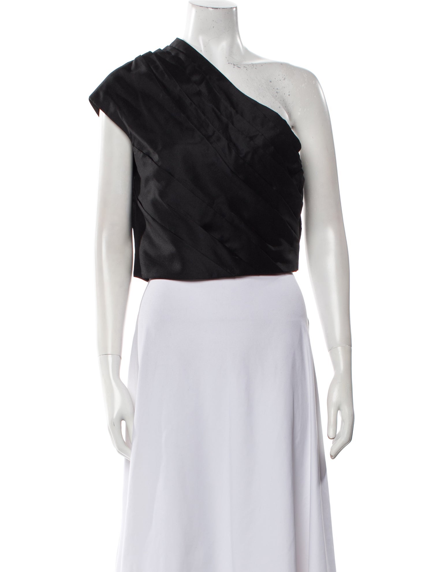 Heirlome Silk One-Shoulder Crop Top w/ Tags