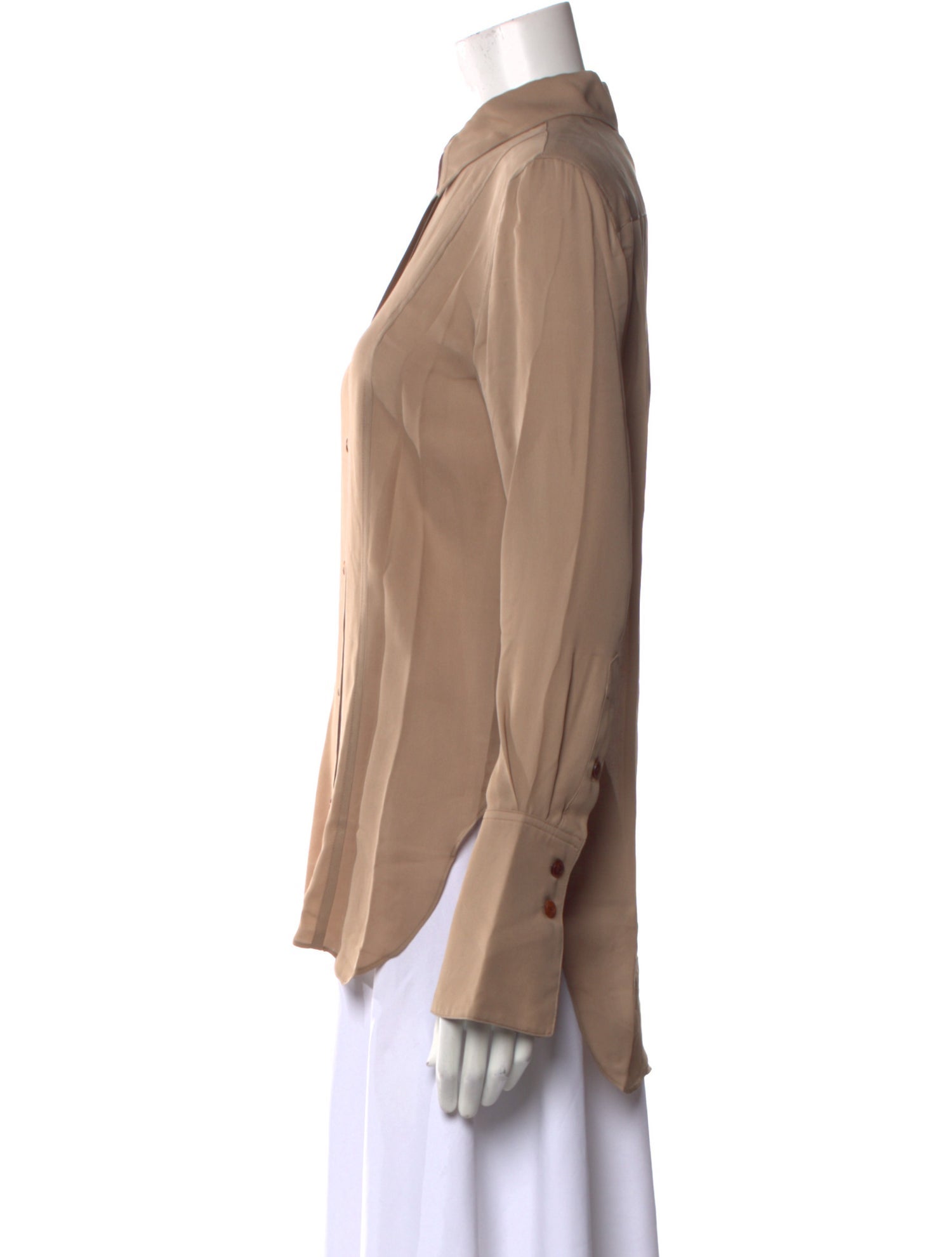 Heirlome Silk Long Sleeve Button-Up Top w/ Tags