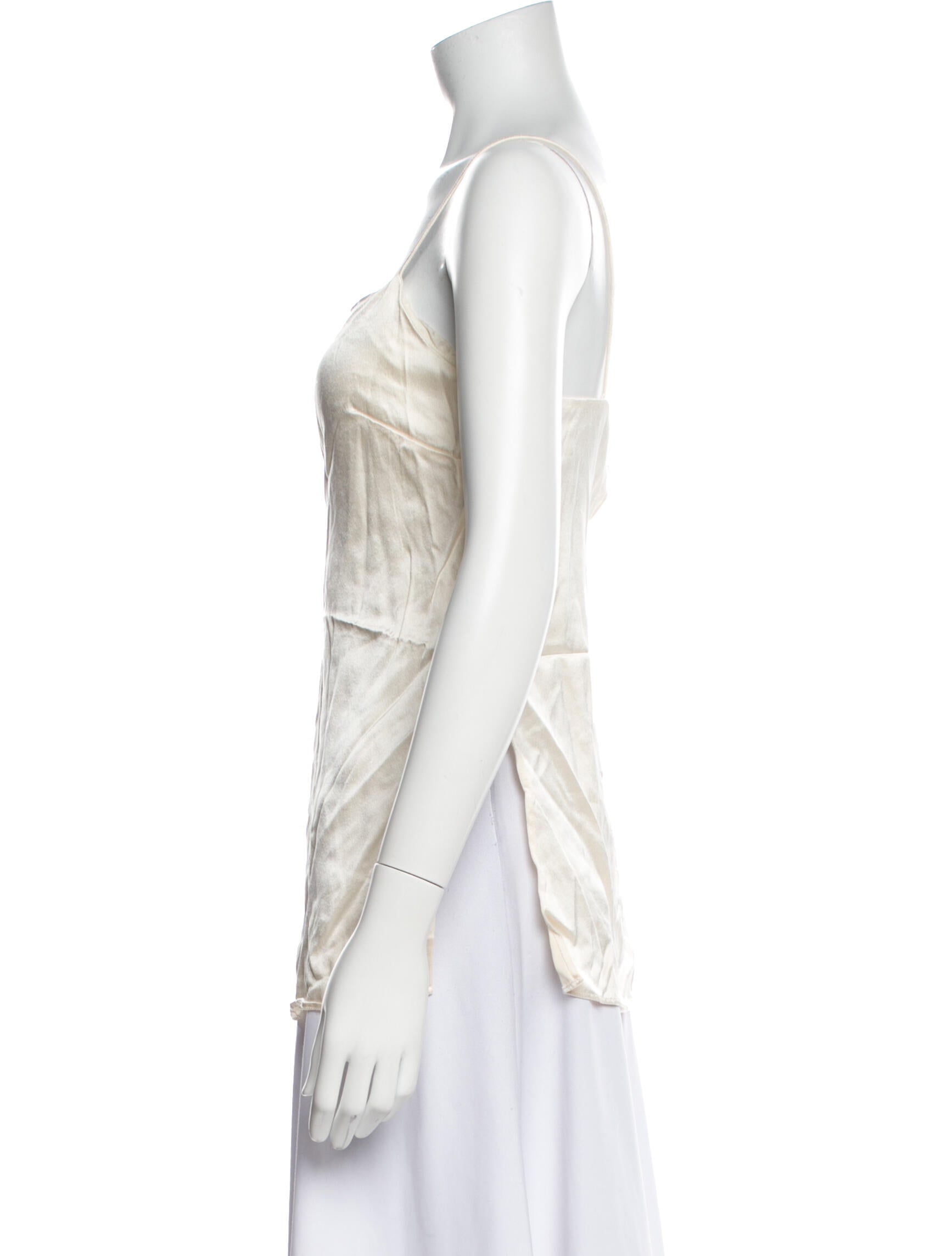 Heirlome Silk Square Neckline Top