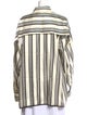 Heirlome Silk Striped Button-Up Top