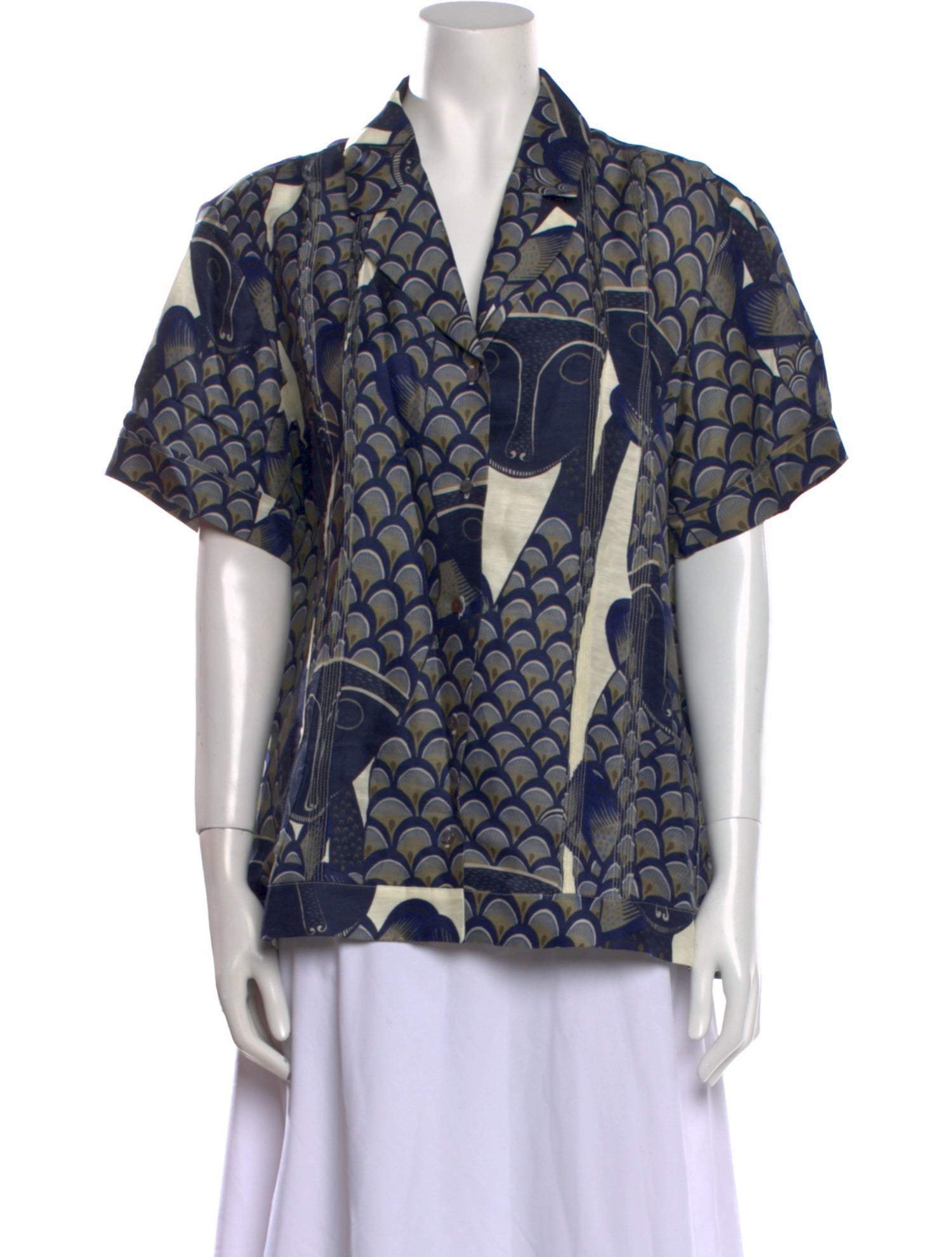 Heirlome Linen Printed Blouse