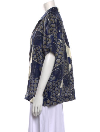 Heirlome Linen Printed Blouse