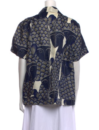 Heirlome Linen Printed Blouse