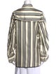 Heirlome Silk Striped Button-Up Top