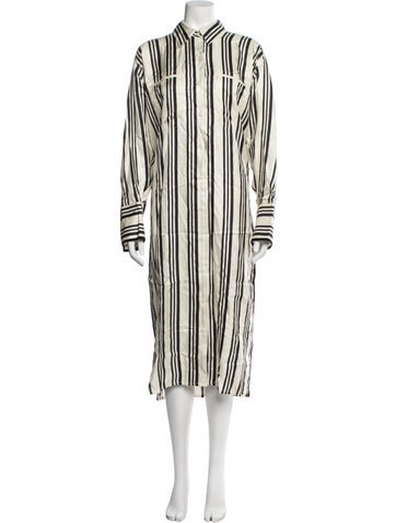 Pre-owned Heirlome Silk Midi Length Dress In Multicolor