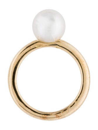 AUTORE MODA 10K Pearl Gigi Cocktail Ring