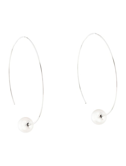 AUTORE MODA 9K Pearl Hoop Earrings