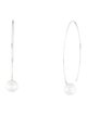 AUTORE MODA 9K Pearl Hoop Earrings