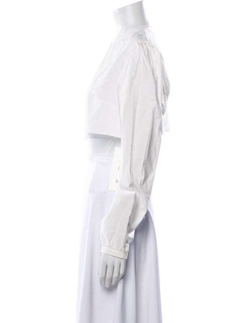 Colleen Allen Mock Neck Long Sleeve Crop Top