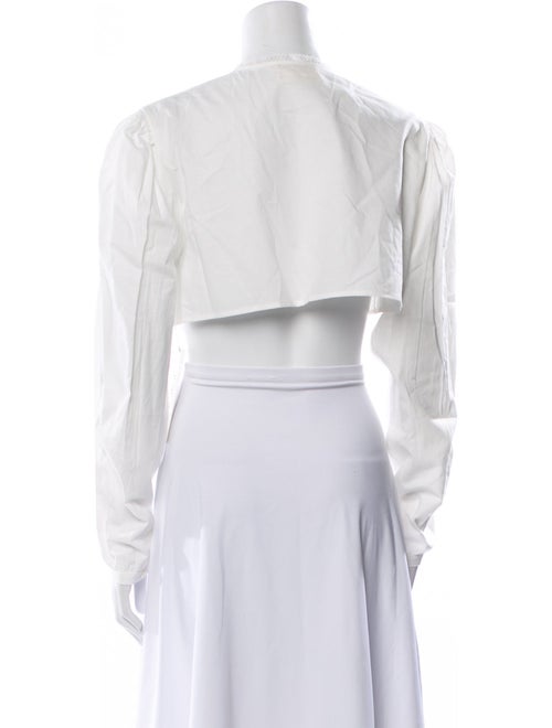 Colleen Allen Mock Neck Long Sleeve Crop Top