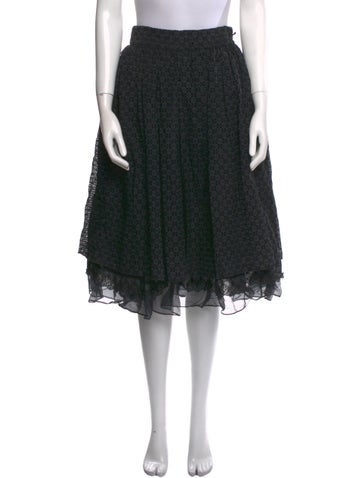 Meruert Tolegen Skirts Ruffle Embellishment Knee-Length Skirt M