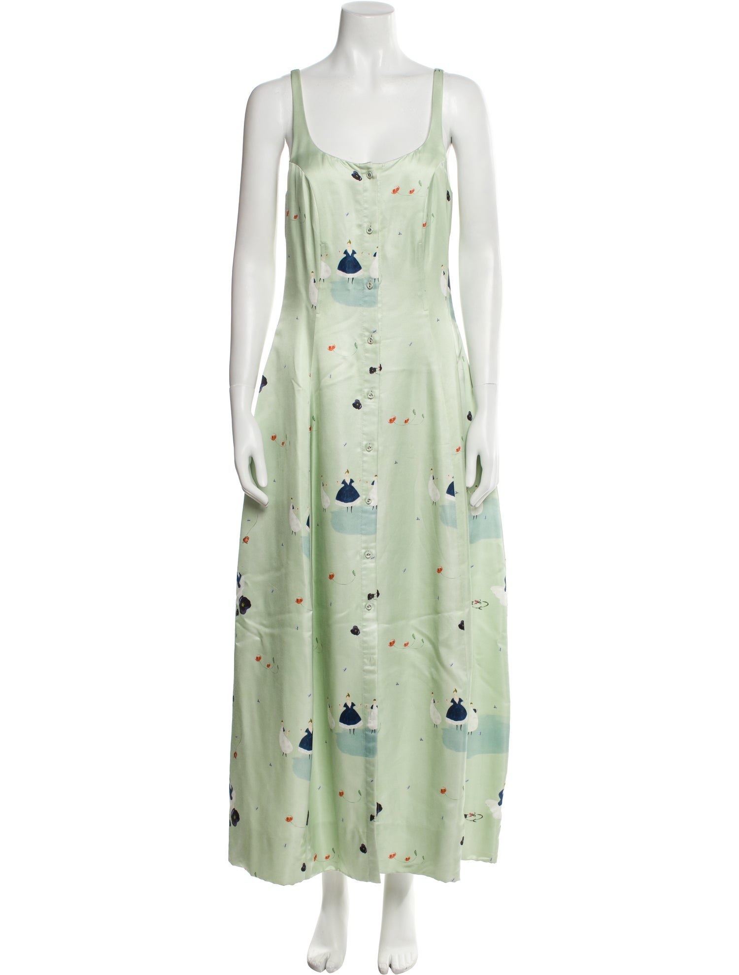Meruert Tolegen Floral Print Long Dress