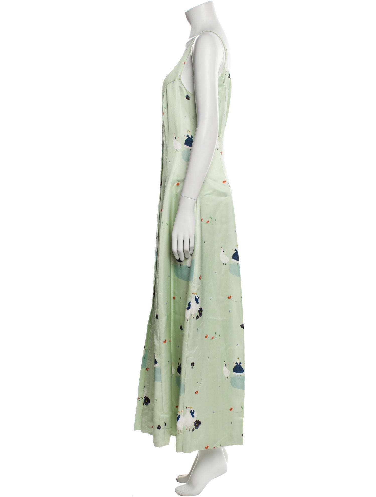 Meruert Tolegen Floral Print Long Dress