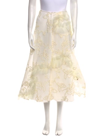 Meruert Tolegen Mesh Midi Length Skirt