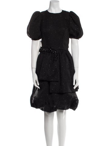 Meruert Tolegen Dresses Crew Neck Knee-Length Dress XS