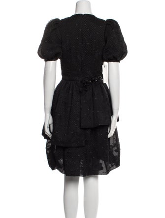 Meruert Tolegen Crew Neck Knee-Length Dress