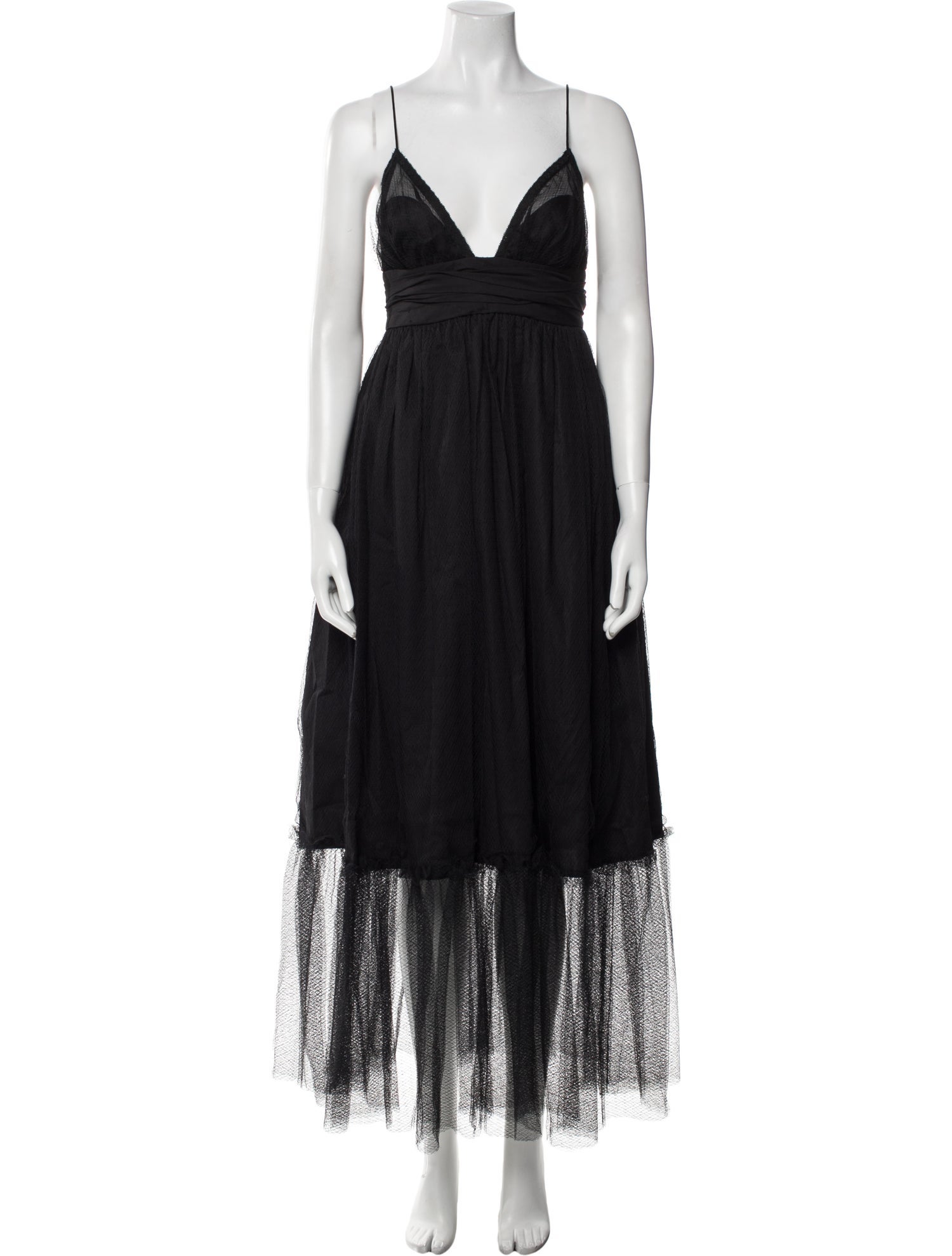 Meruert Tolegen V-Neck Long Dress