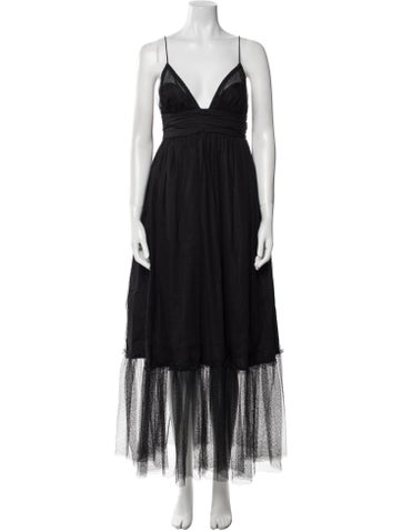 Meruert Tolegen Dresses V-Neck Long Dress M