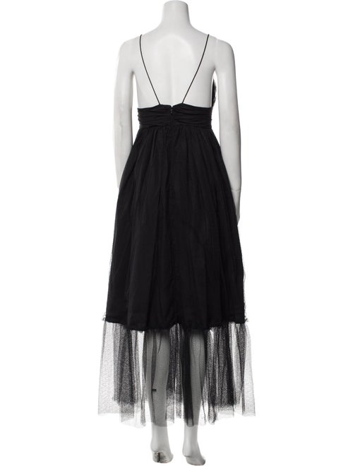 Meruert Tolegen V-Neck Long Dress